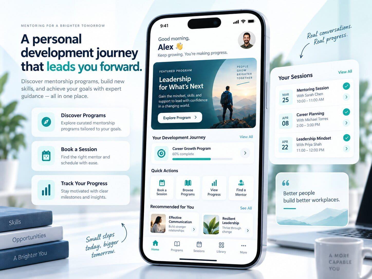 Participant journey in Uplevel Platform